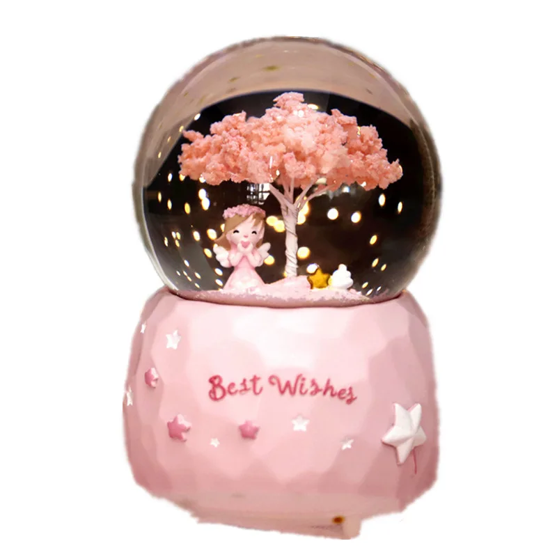 Хит продаж, праздничные украшения, хрустальный шар, подарки на день Святого Валентина, девочка в розовом цвете
