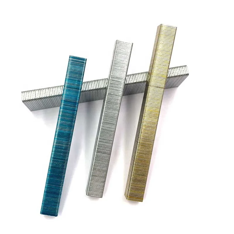 14mm Zinc Brass Plated Galvanized Steel Staples