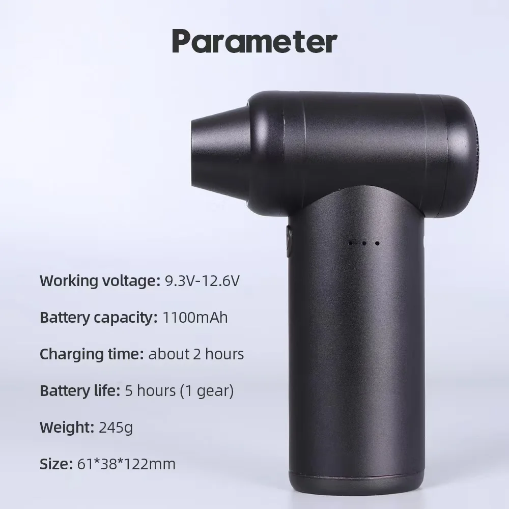 PC Accessory Electronic Aluminum Alloy Portable Computer Mini Air Blower