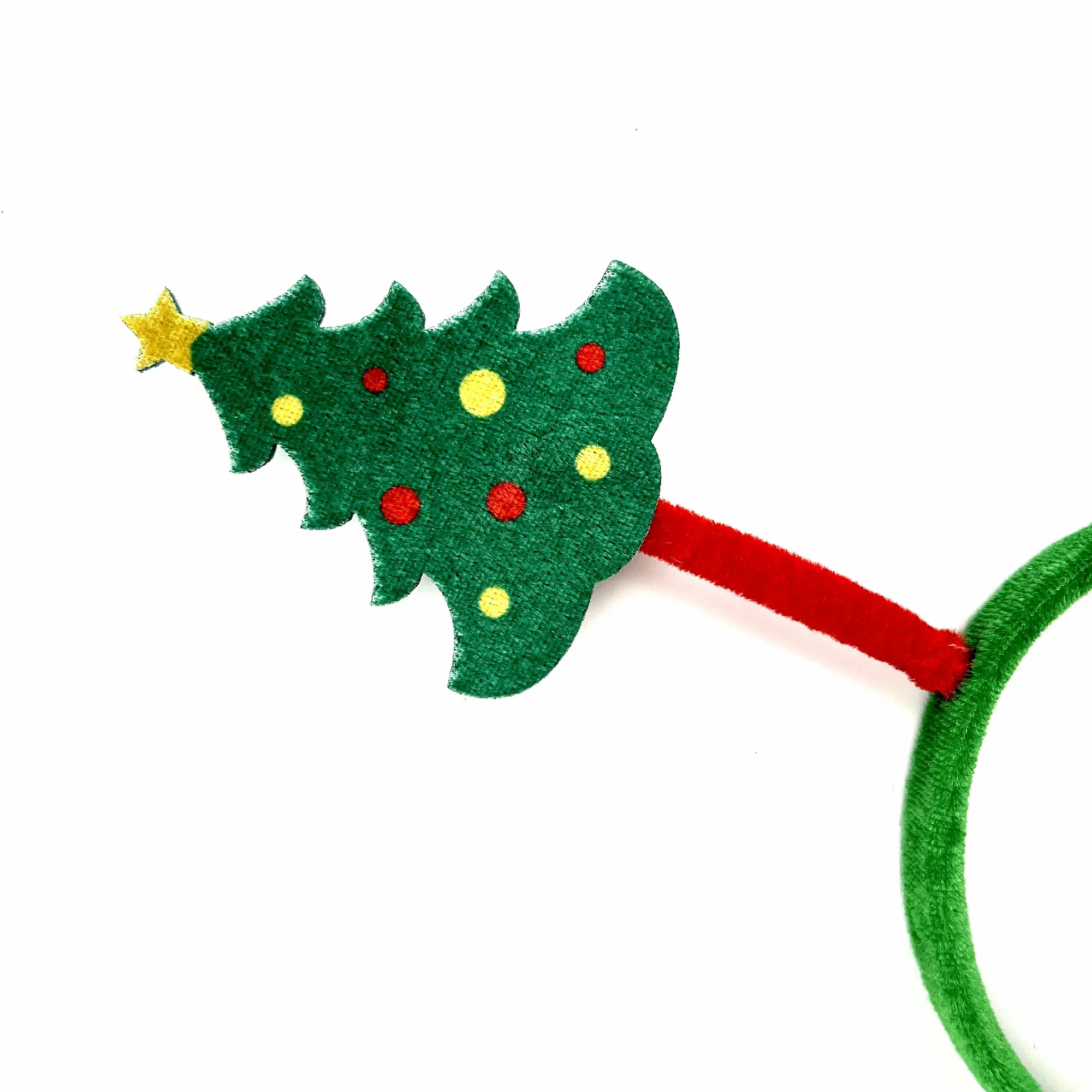 Factory Custom Santa Claus Spring Shaking Father Christmas Glitters Snowman Elk Feather Xmas Marabou Headband