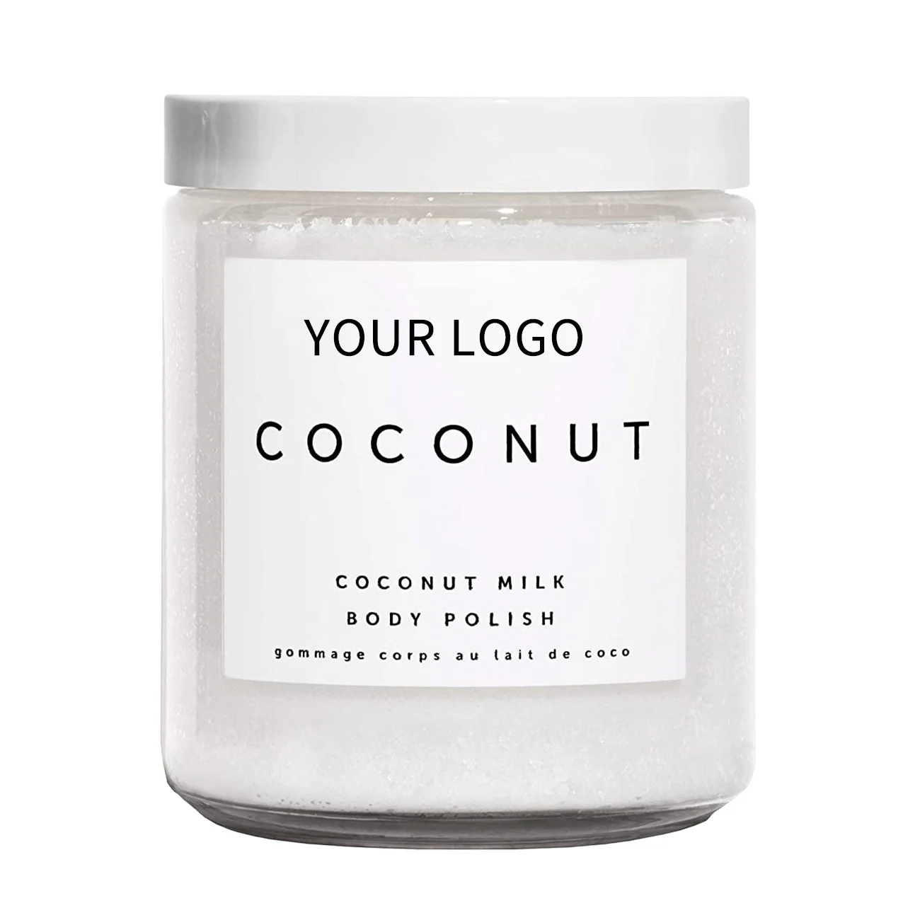 Factory Price Coconut Face Scrub 100% Pure Coconut Milk Body Scrub Brightening Whitening Organic Exfoliating Coconut Scrub Salt