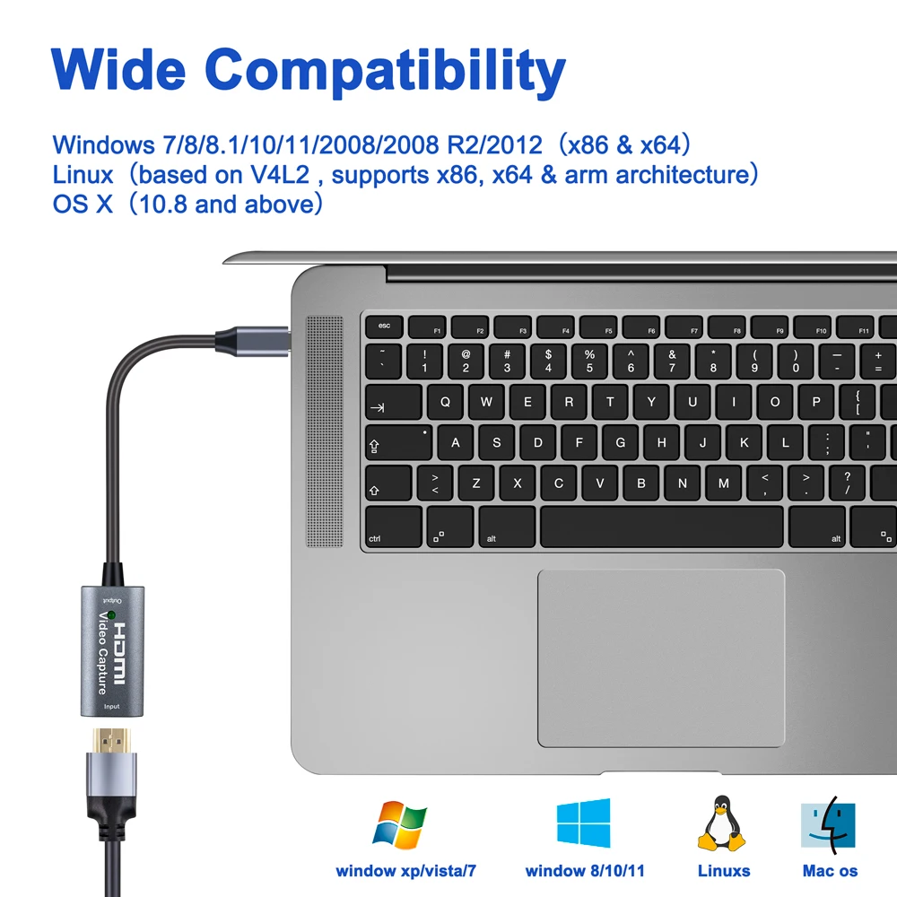 Doonjiey новая модель 4k hdmi к usb c Карта видеозахвата для игры запись потокового видео трансляции