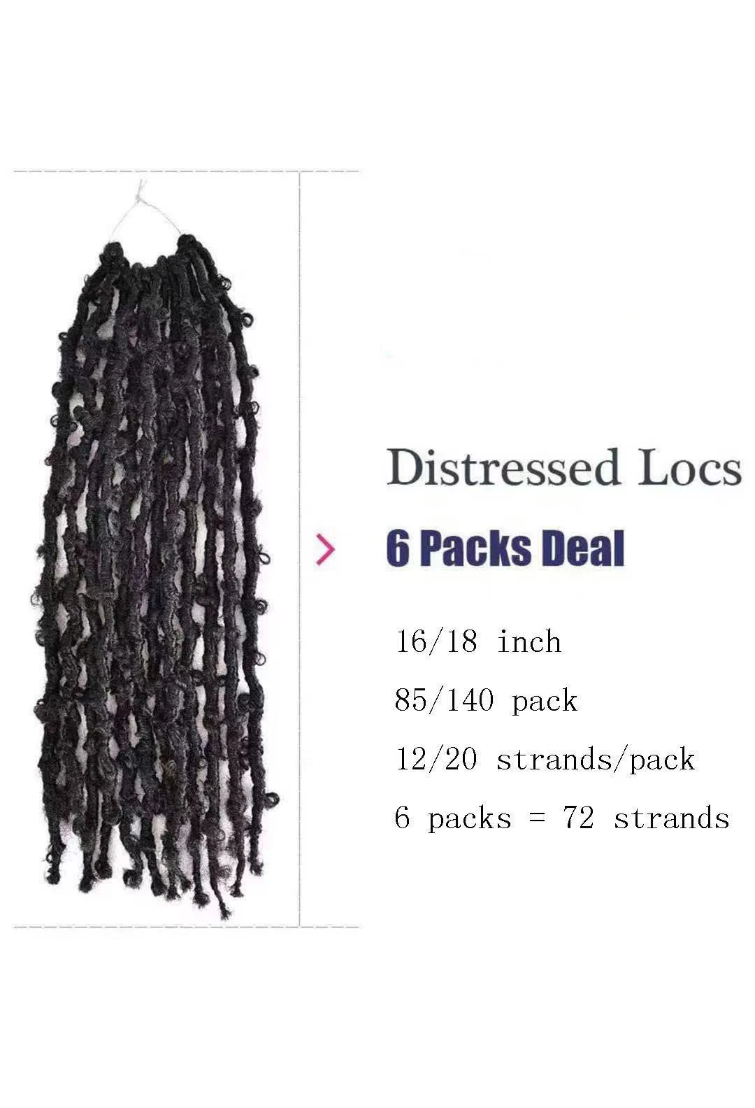 Оптовая продажа проблемных бабочка Locs накладные волосы на крючке готовых с эффектом деграде (переход от темного Бабочка Искусственные поставщиков синтетические парики для