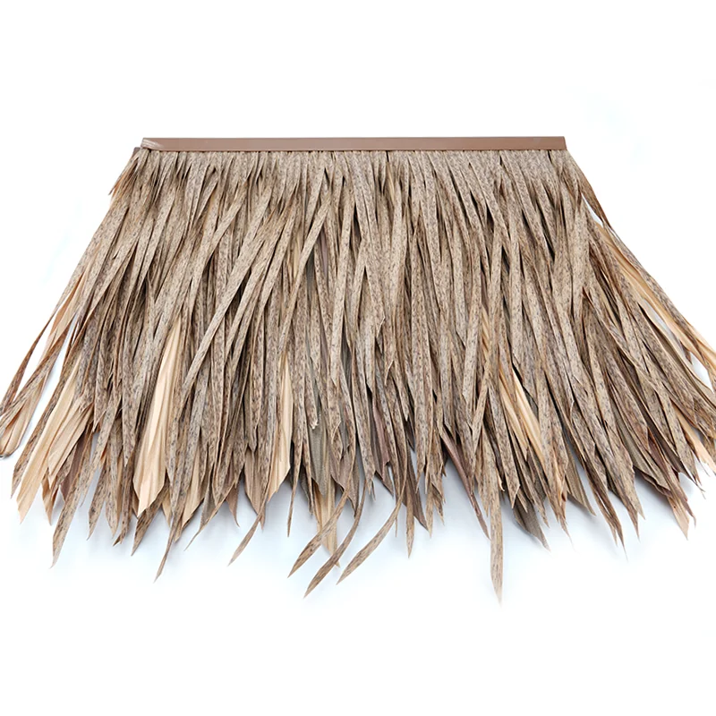 Wholesale waterproof fireproof artificial straw thatch roof synthetic synthetic straw roof