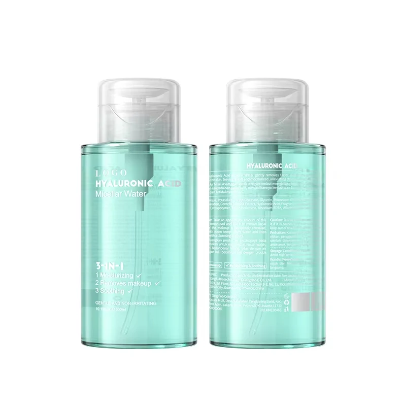 OEM Source Factory 300ML Moisturizing Cleansing Oil Free Clean Blue Sensitive Micellar Water Makeup Remover For Hand Oily Skin