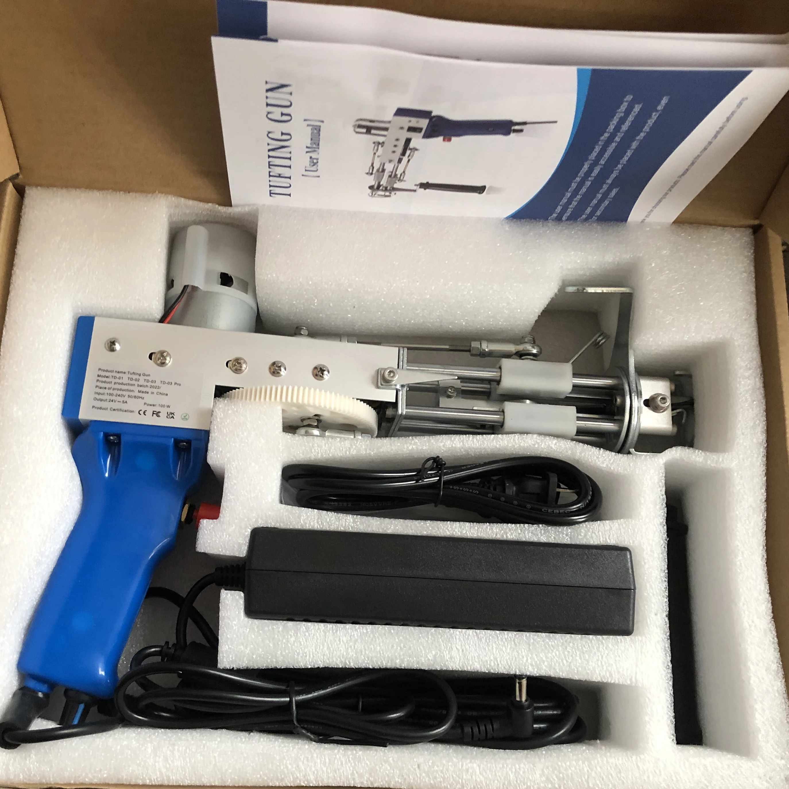 Cut Pile Rug Tufting Gun Handheld Knitting Rug Gun Machine Tufting Handheld Knitting Machine Tufting Gun