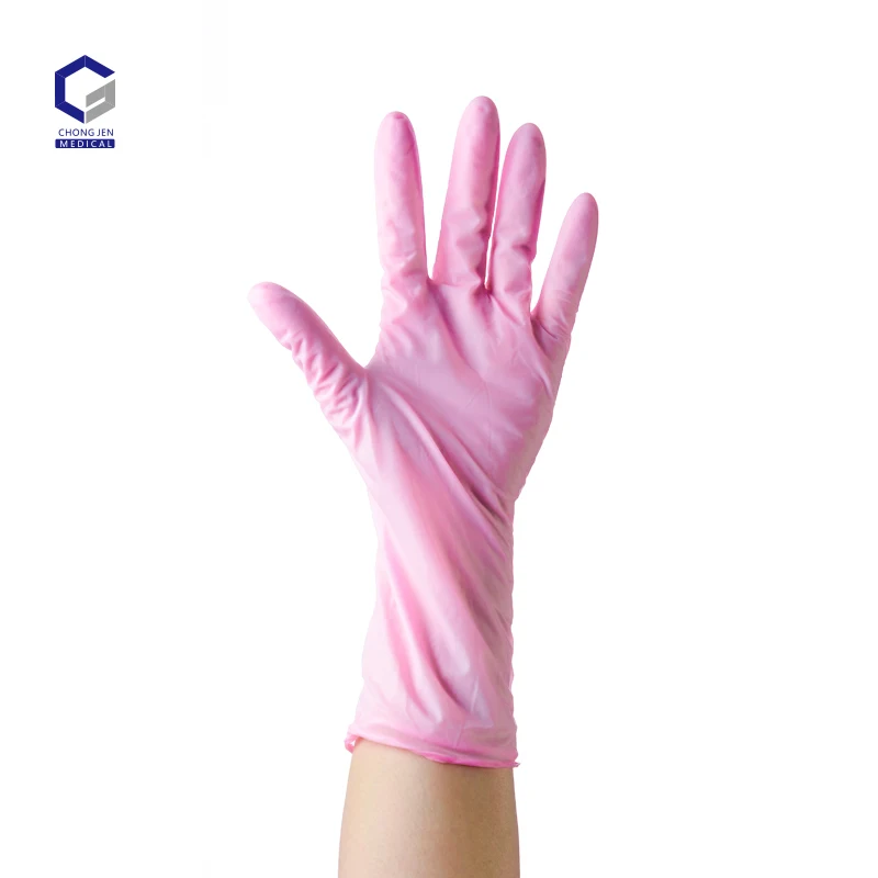 Custom Logo Latex Free Powder Free Disposable Gloves Tattoo Cleaning Cooking Garden Spa Beauty Salon Nail Art Nitrile Gloves