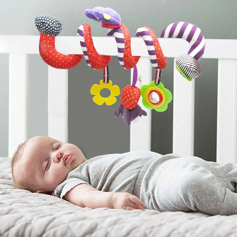 Hot selling plused baby crib hanging toy plush felt infant animal doll toys baby mobiles reborn baby doll cribs
