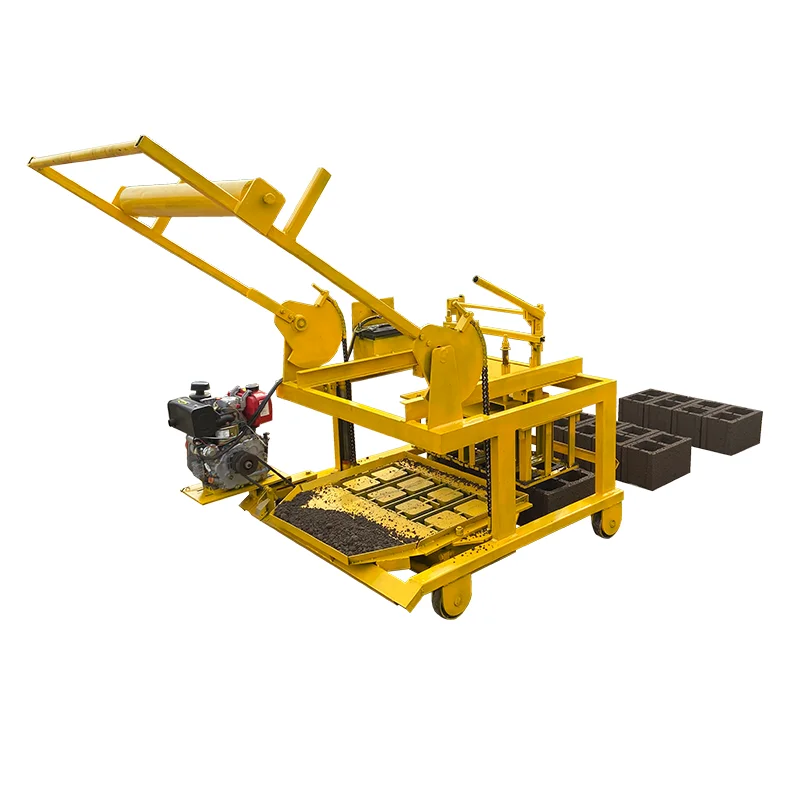 Direct Supply Qmy4-45D Mobile Brick Making Machinery Diesel Powered Brick Making Machine