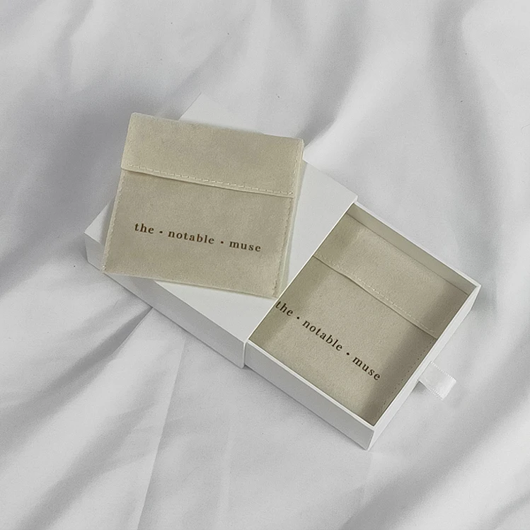Customized logo Velvet Jewelry Box Ring Earring Bracelet Necklace Box Jewelry Packaging Box With Logo
