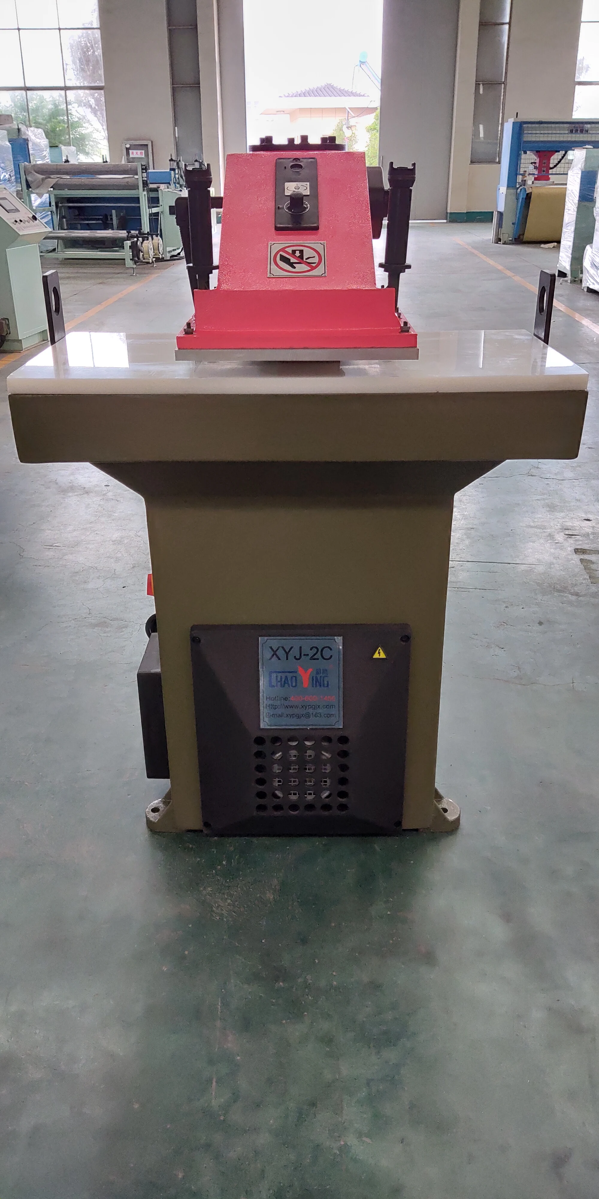 22T hydraulic swing beam die cutting press machine