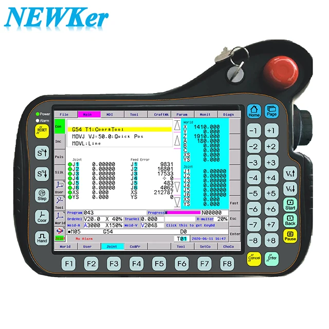 Low Price NEWKer 6 Axis CNC Robot Controller for Plasma Cutting or CNC Welding