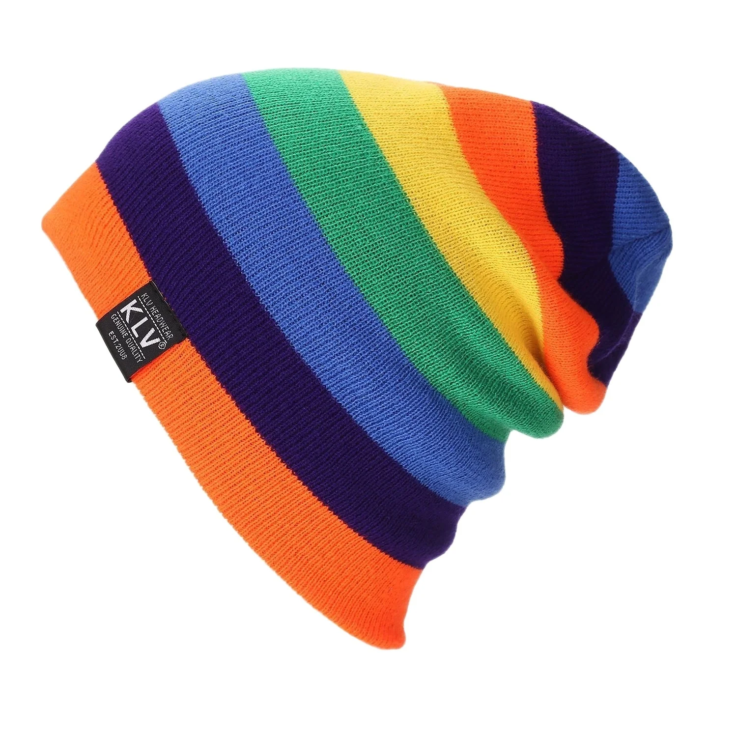 Cheap Multi color Toques Hat  Acrylic  Women Custom Colorful Winter Hat