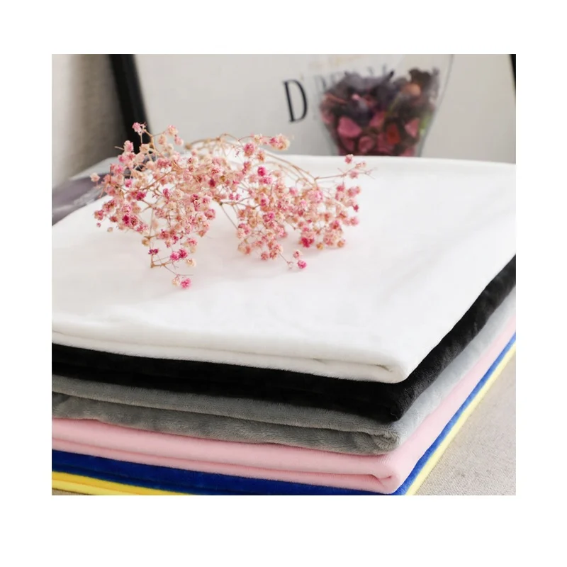 
 Мягкая приятная на ощупь и безопасная для кожи ткань 100% полиэстерный трикотажные бархатная ткань; Очень мягкая ткань из смешанных волокон для женское платье  