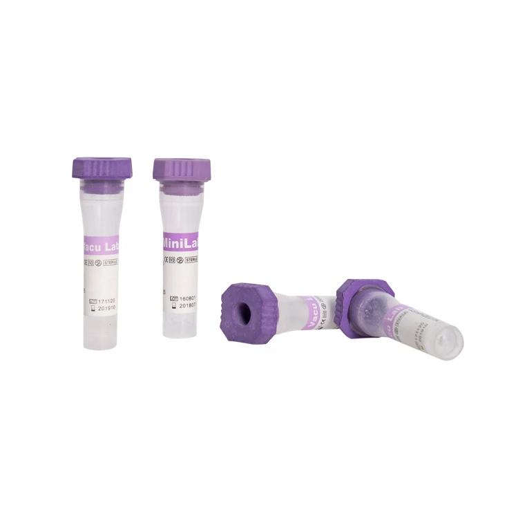 0.2-0.5ul EDTA k2 k3  Micro Blood  with Capillary Collection Tube