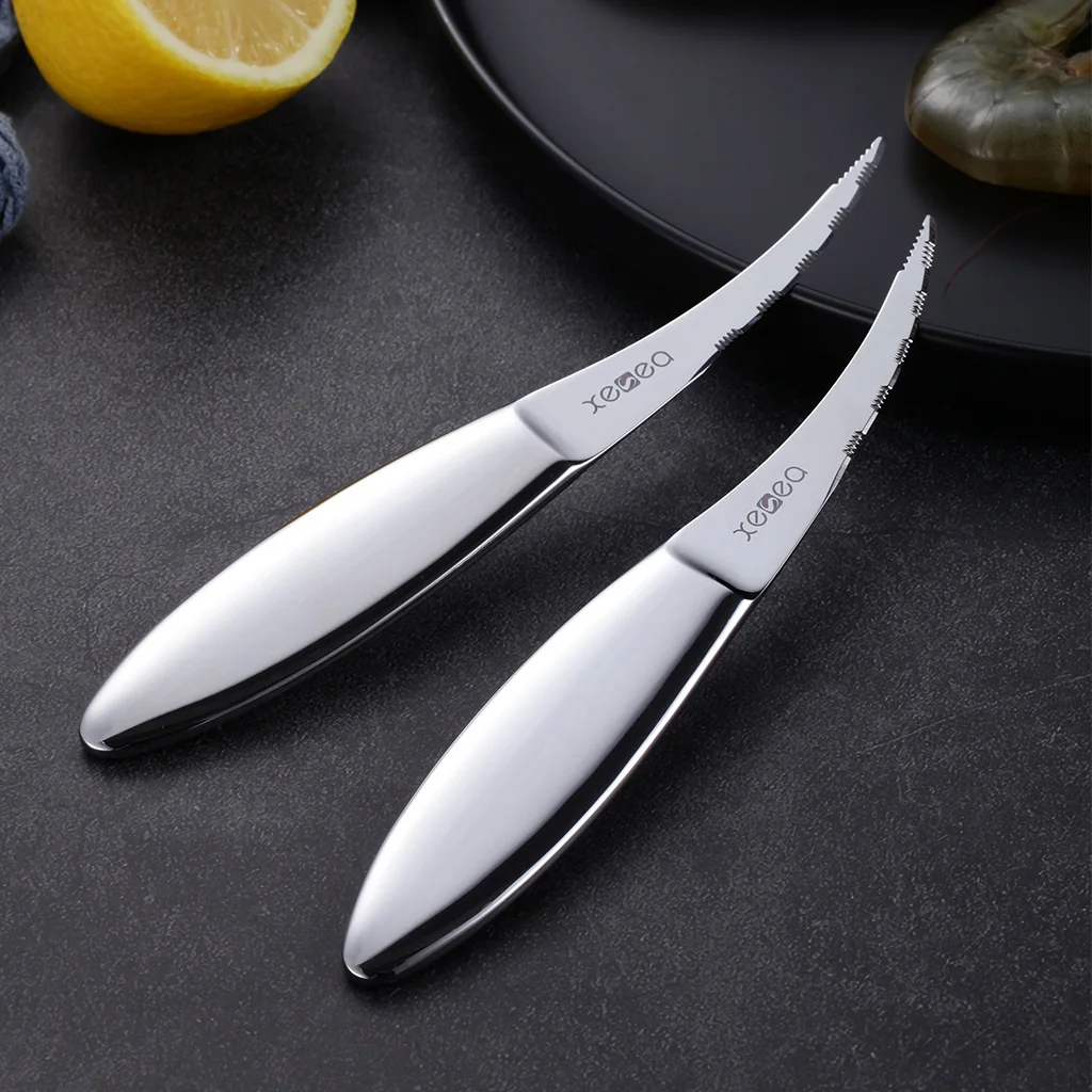 Kitchen Tool Hot Selling Seafood Use Stainless Steel Shrimp Knife Peeler Removing