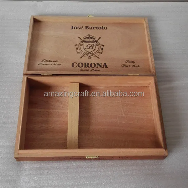 Wood Cigar Case Brown Varnish OEM Premium Gift Package Box Wholesale