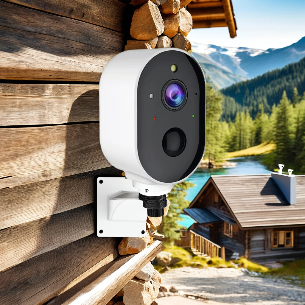 Solar-Powered Smart Security Camera Waterproof WiFi Monitoring CCTV without Power Supply