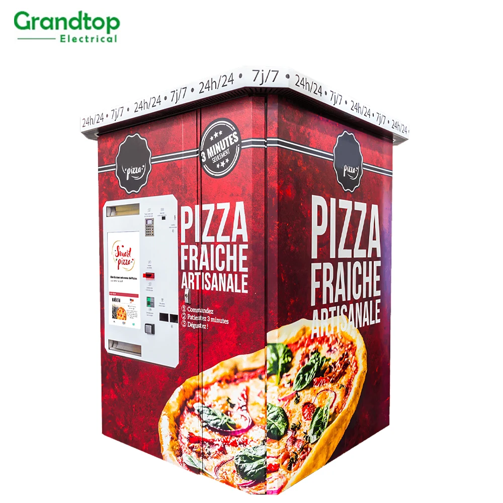 OEM Touch Screen Self-service Fast Food Making Machine Fully Automatic Hot Pizza Vending Machines for Sale