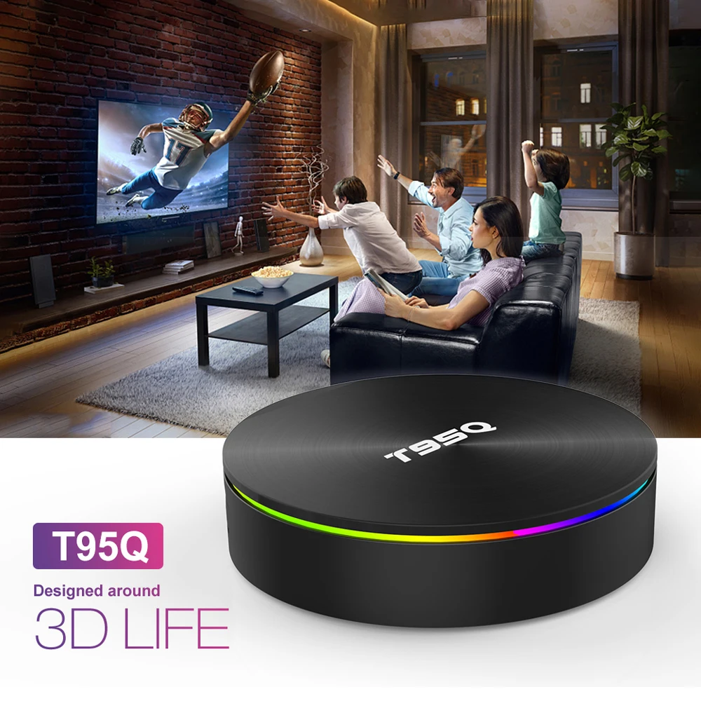 Android 8.1 T95Q tv box 2.4G/5.8G Dual Wifi 4GB RAM 32GB 64GB ROM Media Player Smart TV Box