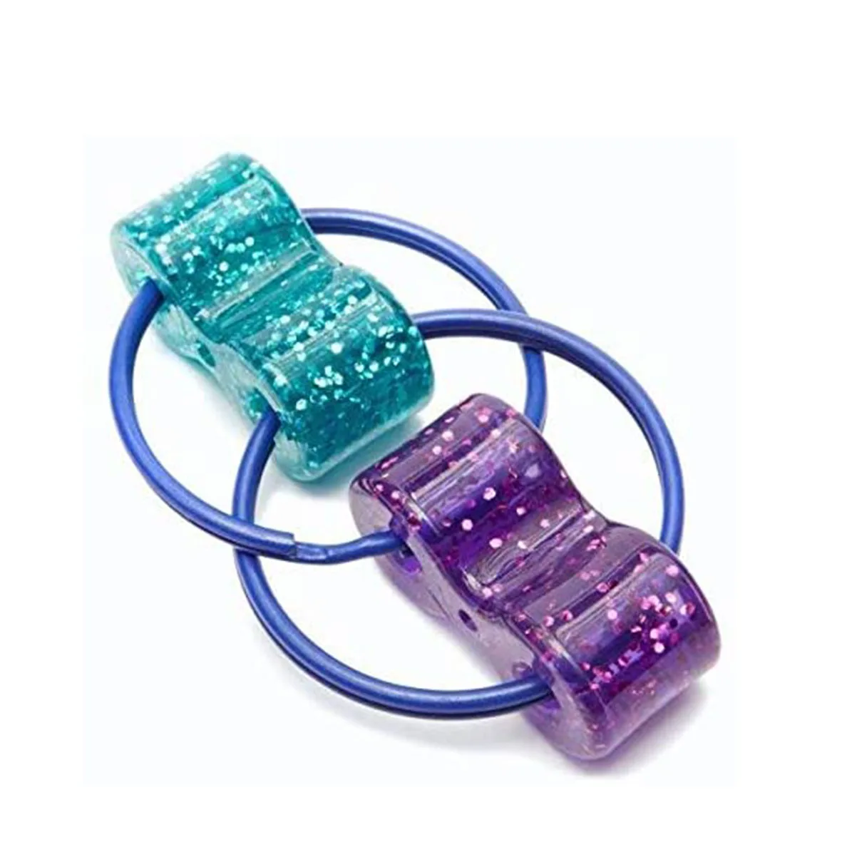 colored plastic pieces Silent Fidget Toy flippy chain fidget