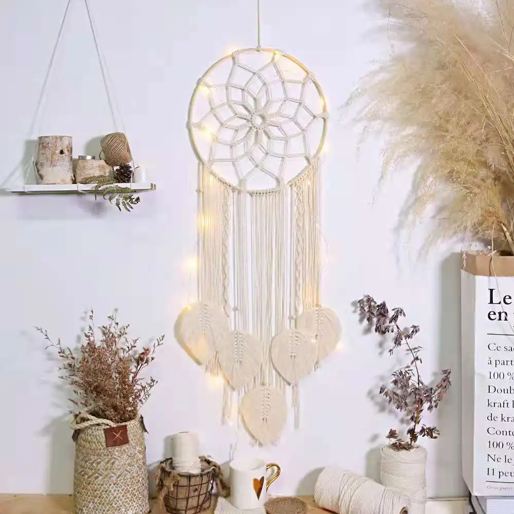  New Dream Catcher Simple Wind Chime Handmade Evil Eye Wall Hanging Home Tapestry Decor 