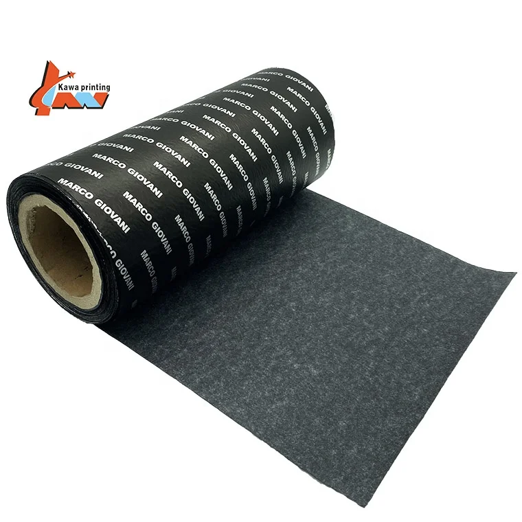 Silver Logo Black Golden Wrapping Paper Printed Clothing Tissue Paper