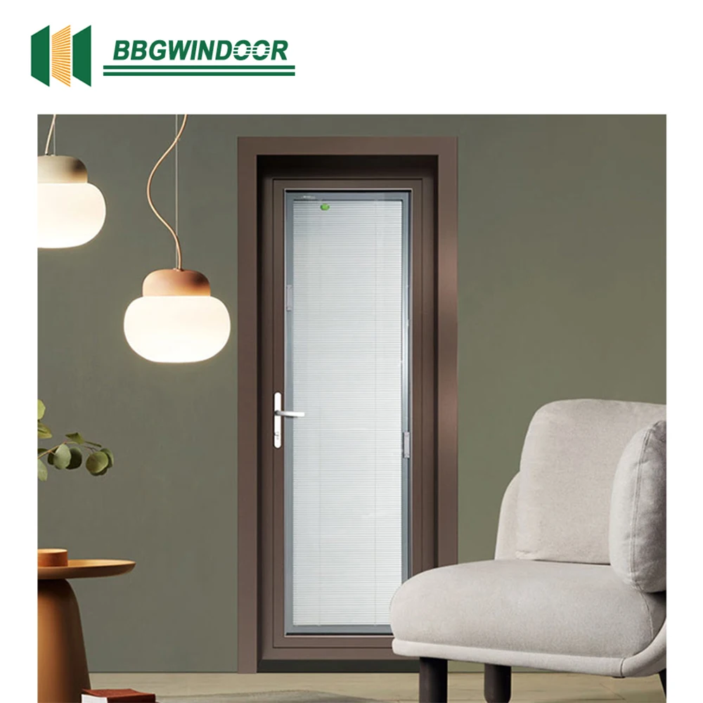 Lukliving break exterior aluminium alloy profile double glass casement doors
