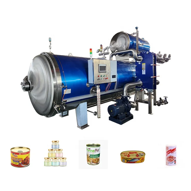 Steam Water Spray Tin Can Food Retort Autoclave Sterilizer