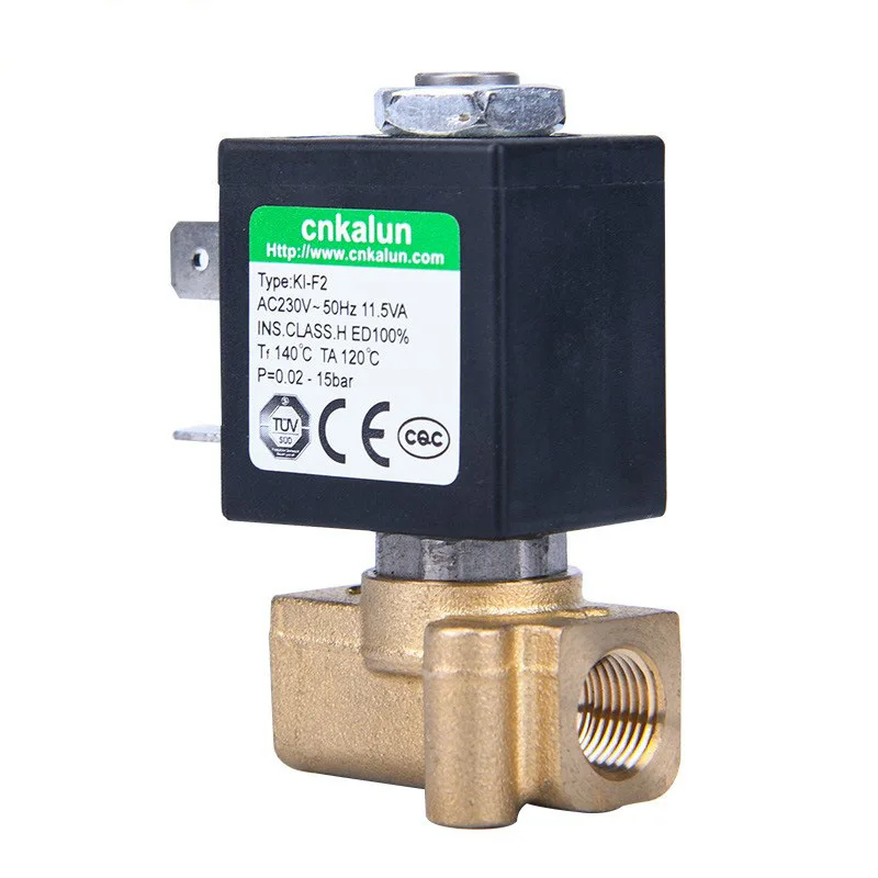 Normally Close KL-F2  Electric Brass or Plastic 12v 24v 220v 1/8  Inch For Water Control Two Way Magnetic Water Solenoid Valve
