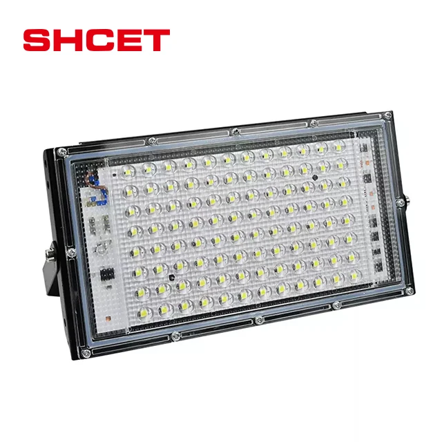 outdoor led flood light IP65 50w 100w 150W 200w 300W waterproof IP65 RGB With Remote Control Reflector spotlight AC 110v 220v