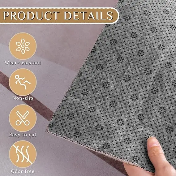 Factory Free Sample Tufting Secondary Backing Cloth Pad Polyester Composite Drop Plastic Dots Non-slip Fabric for Rug Making