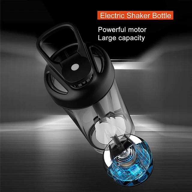 New BPA-Free Tritan Plastic Eco-Friendly Sport Fitness Whey Protein Powder Self Stirring Auto Aixing Electric Shaker Bottle