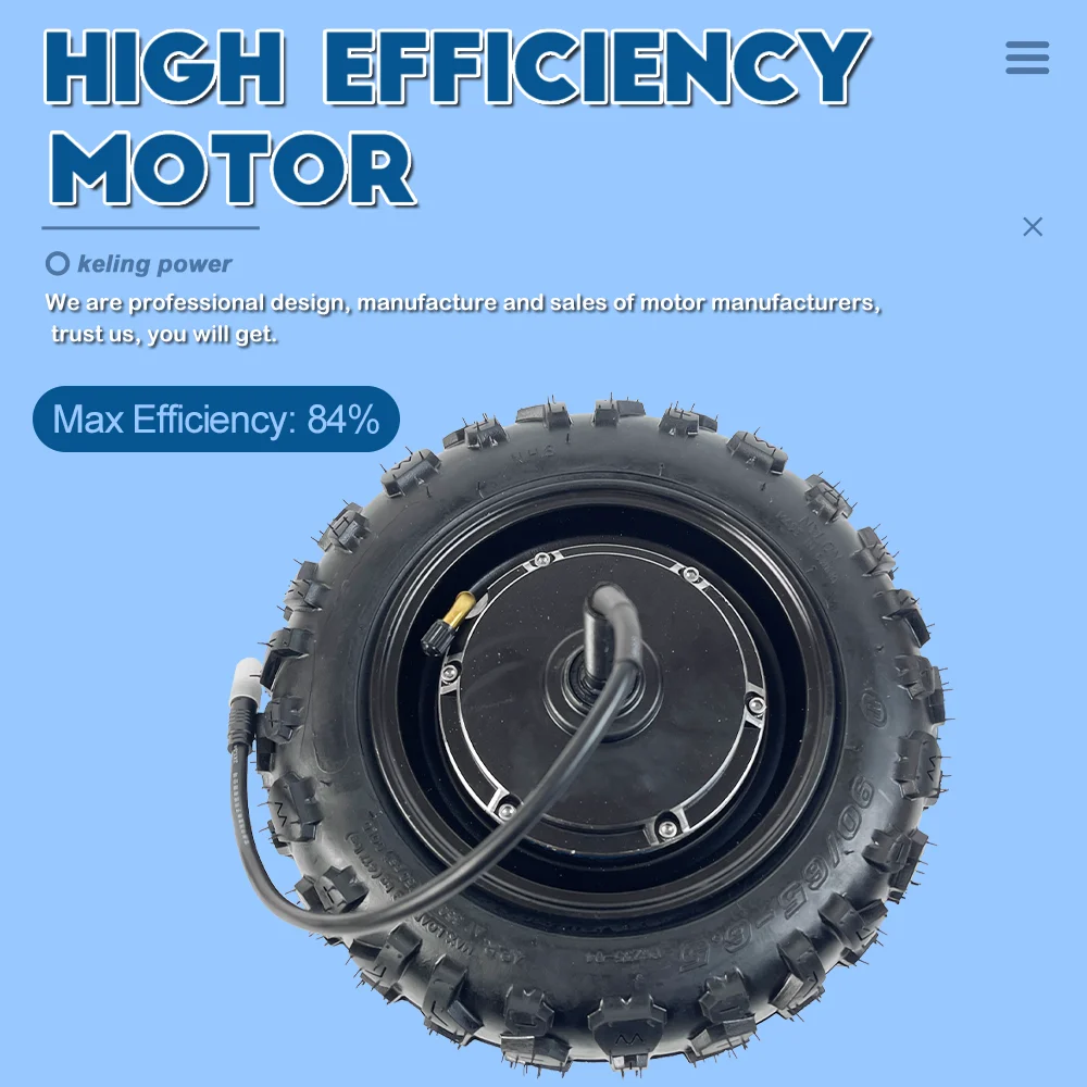 Hot selling 36v 48v 60V skateboard 1500W 11 inch electric dc brushless gearless hub motor for scooter