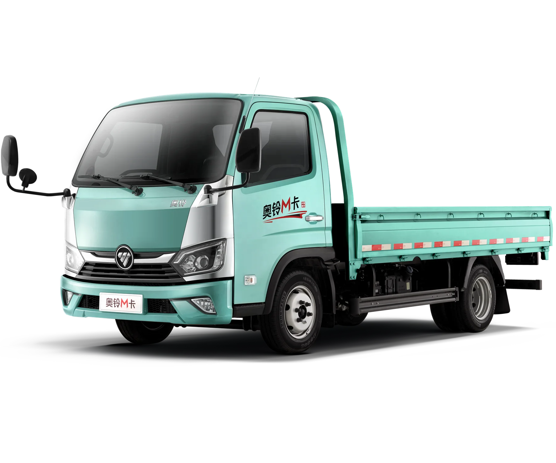 Foton 4.2m Cargo Box Load Capacity 4 Tons Gasoline Engine Light Flat Bed Cargo Trucks Prices