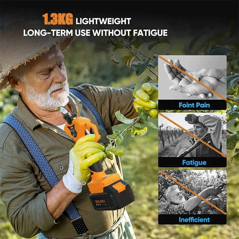 Good Price 40 mm Tree Branch Lithium Electric Cordless Pruner Shears Battery Powered Pruning Shears