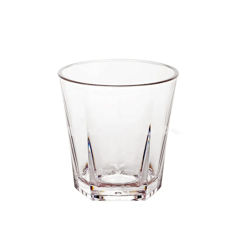 8oz Polycarbonate Drinking Glass Plastic Restaurant Glass Round Unbreakable Drinking Glass