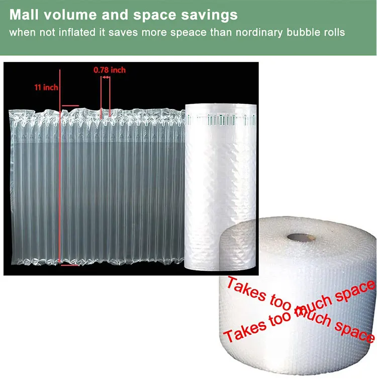 Alps Manufacturer Inflatable Fill Air Cushion Film Column Bag Inflatable Cushion Air Protective Column Packaging Film Bag