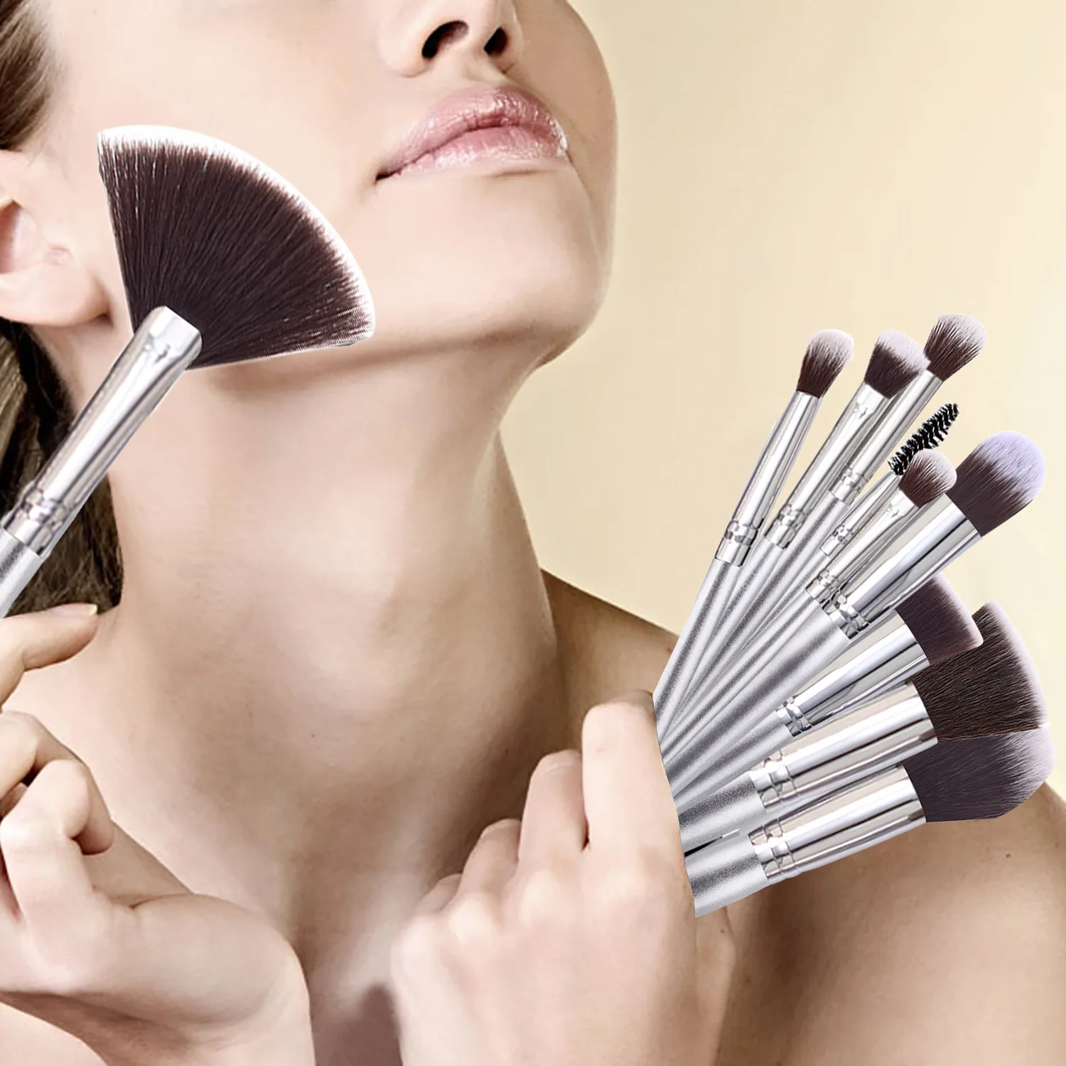 Acrylonitrile Butadiene Styrene  marble make up brush set with case make up brush holder bling make up brushes