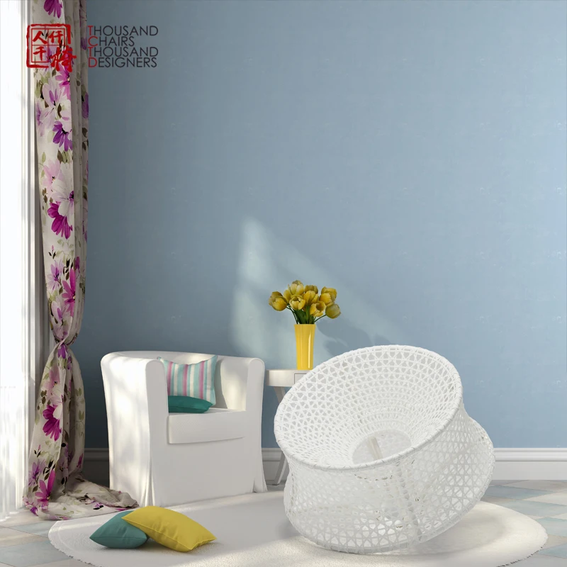 Tctd Fashion Style Outside Patio Furniture White Outdoor Swivel Rocking Chair Eco-friendly Garden Rattan Aluminum Chairs