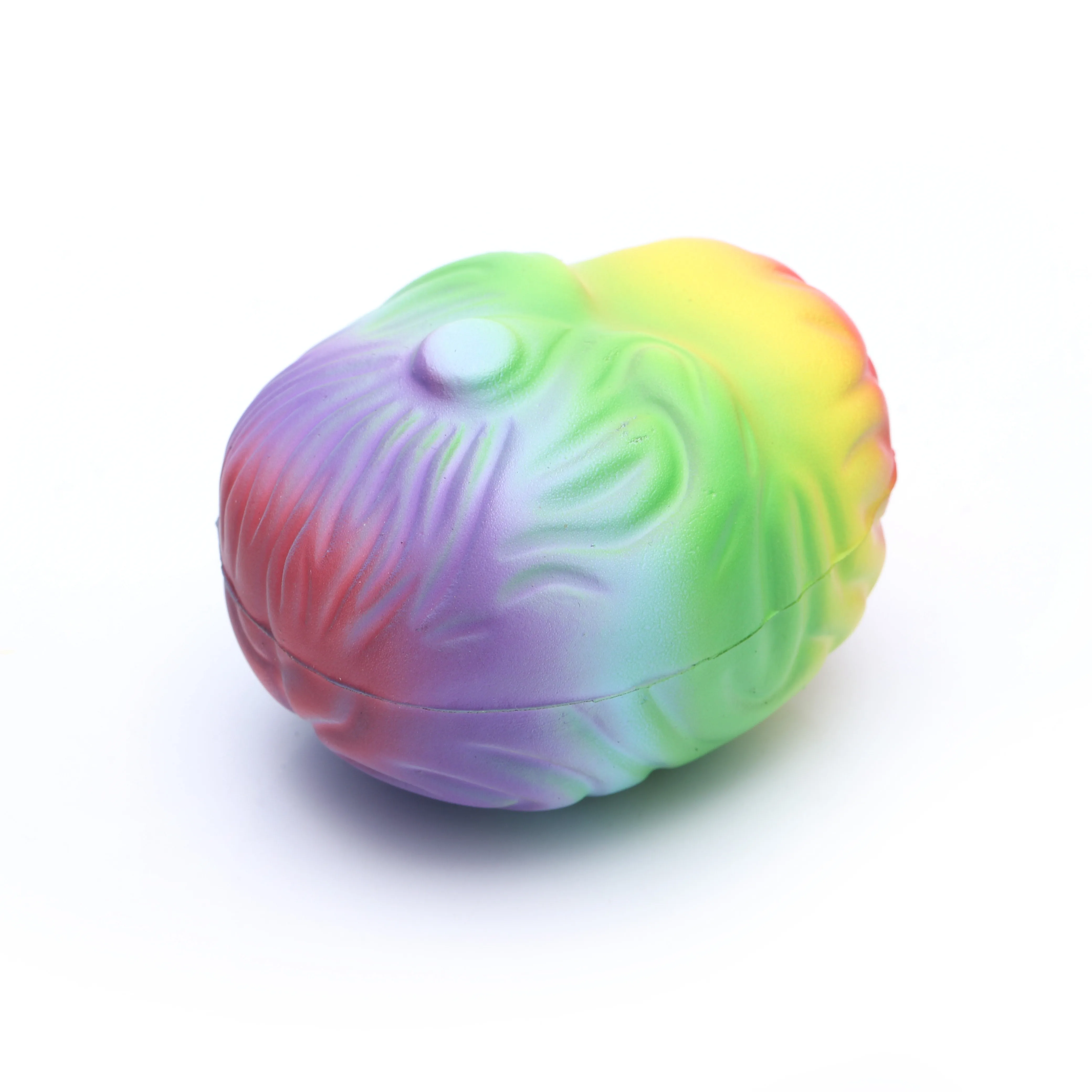 rainbow brain stressball colorful brain foam ball