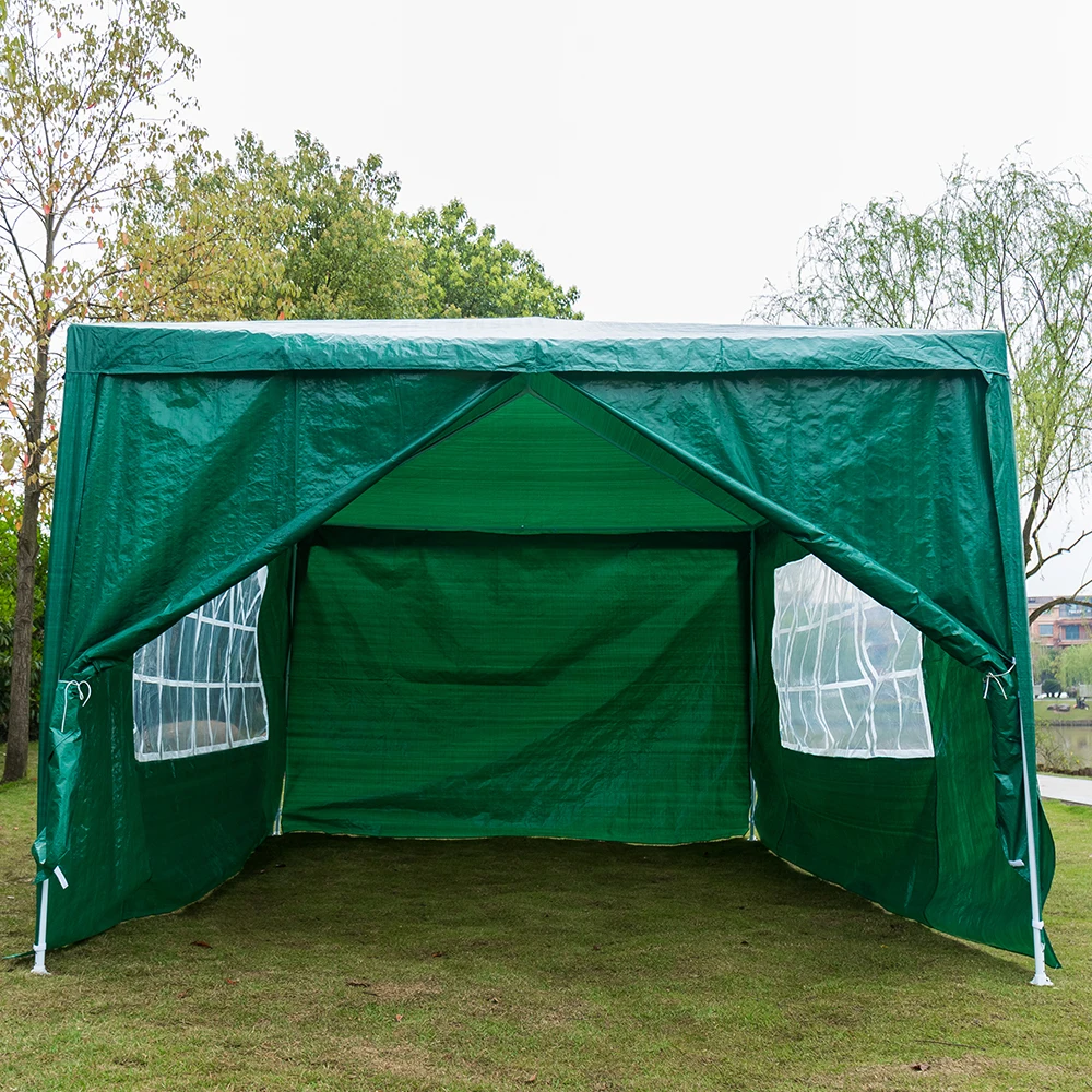 party canopy for 5-8 person 10x10 10x20 10x30 large PE waterproof gazebo tent 3mx3m market gazebo with side