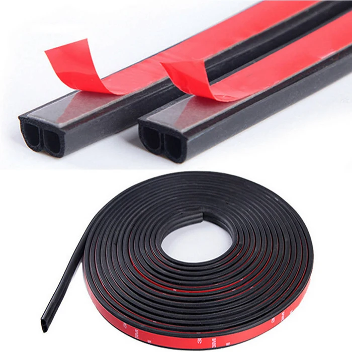 Factory supply silicone rubber e-shape door and window sealing strip