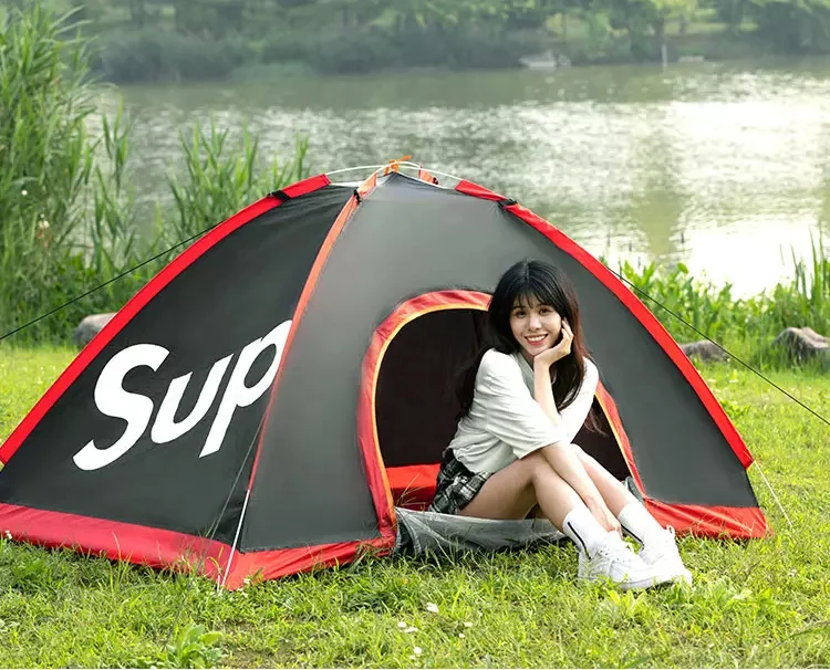 New arrival high quality Pop Up Tents Double Layer Waterproof Camping Outdoor for Family Manufacturers wholesale price fast ship