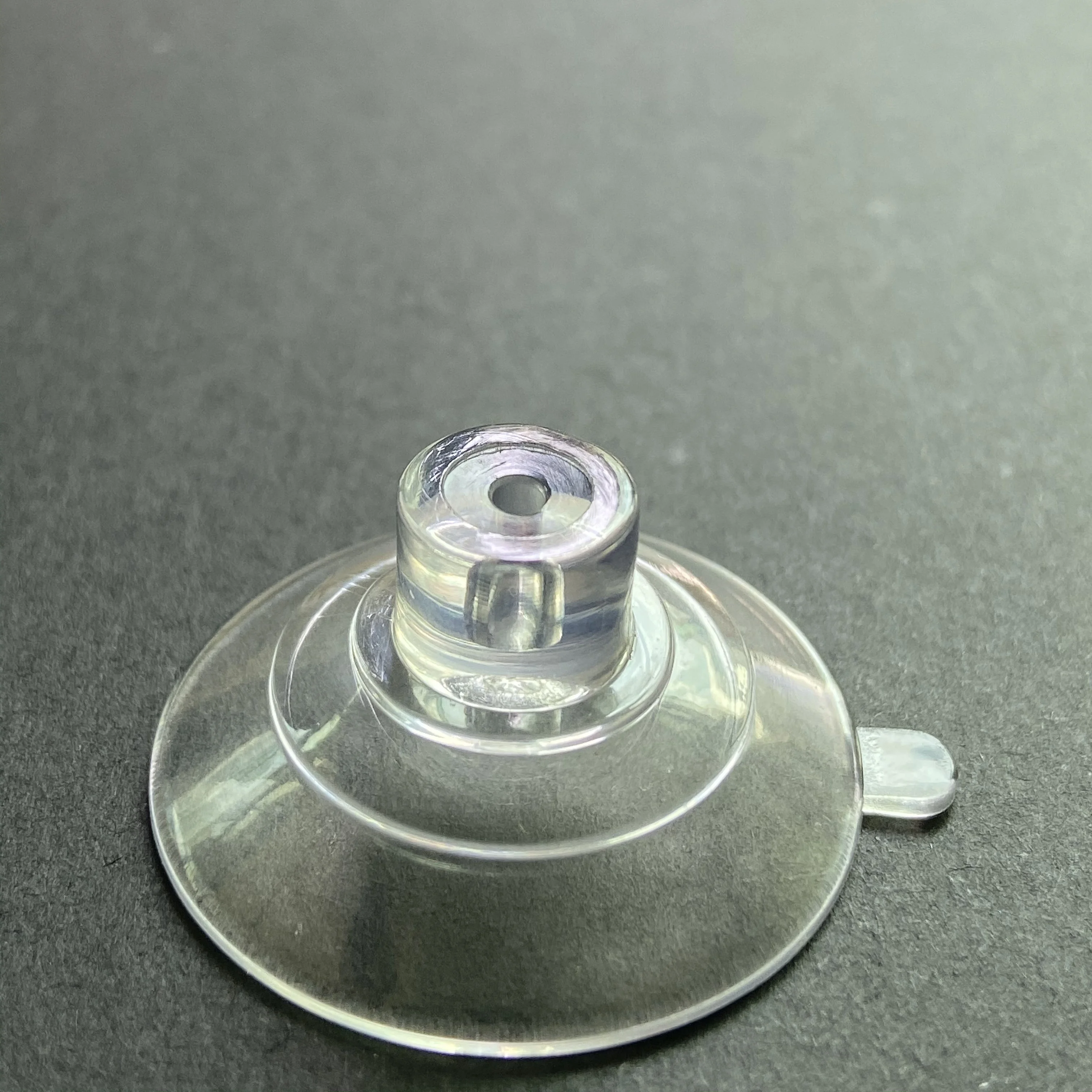 Factory Wholesale Custom Rubber Product Food grade Transparent Silicone Suction Cup with Straight Hole
