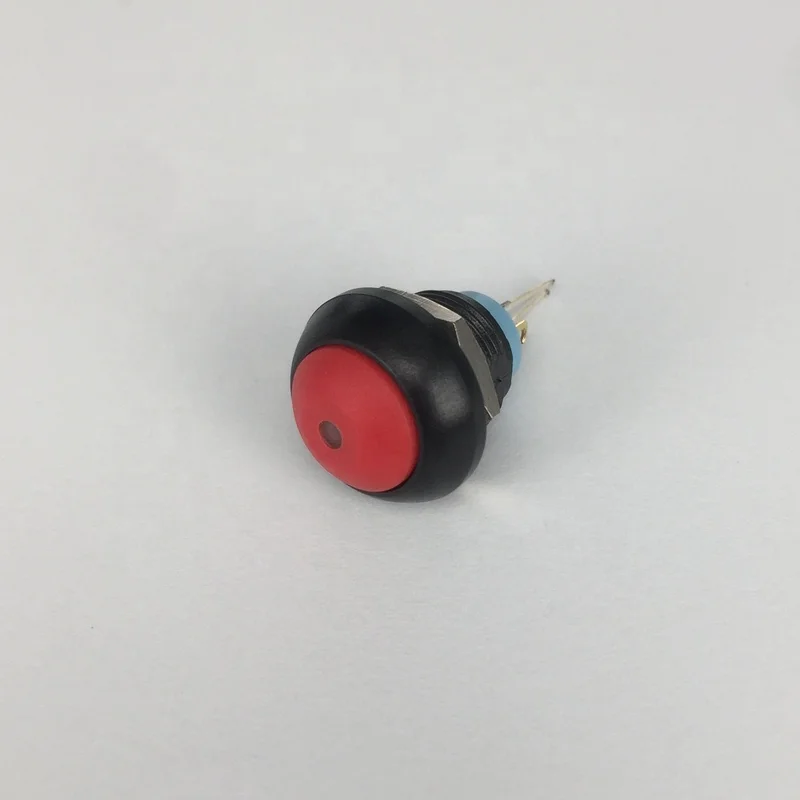 CMP Rohs 2A Waterproof IP65 Momentary Light Push Button Switch with LED Light Source Max. Voltage 36V Plastic Material