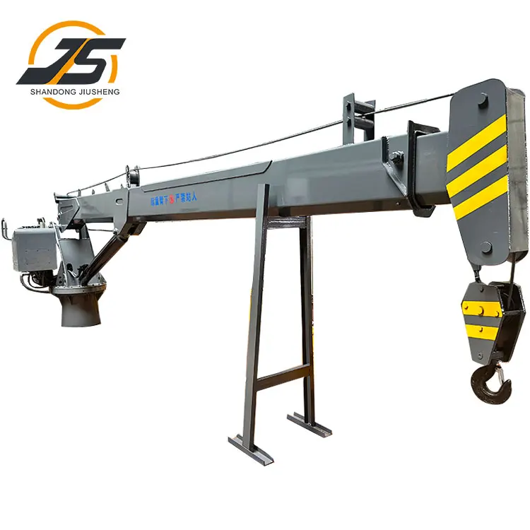 Ship cargo crane manufacturers supply 50 tons barge deck crane bow fixed ship cargo crane