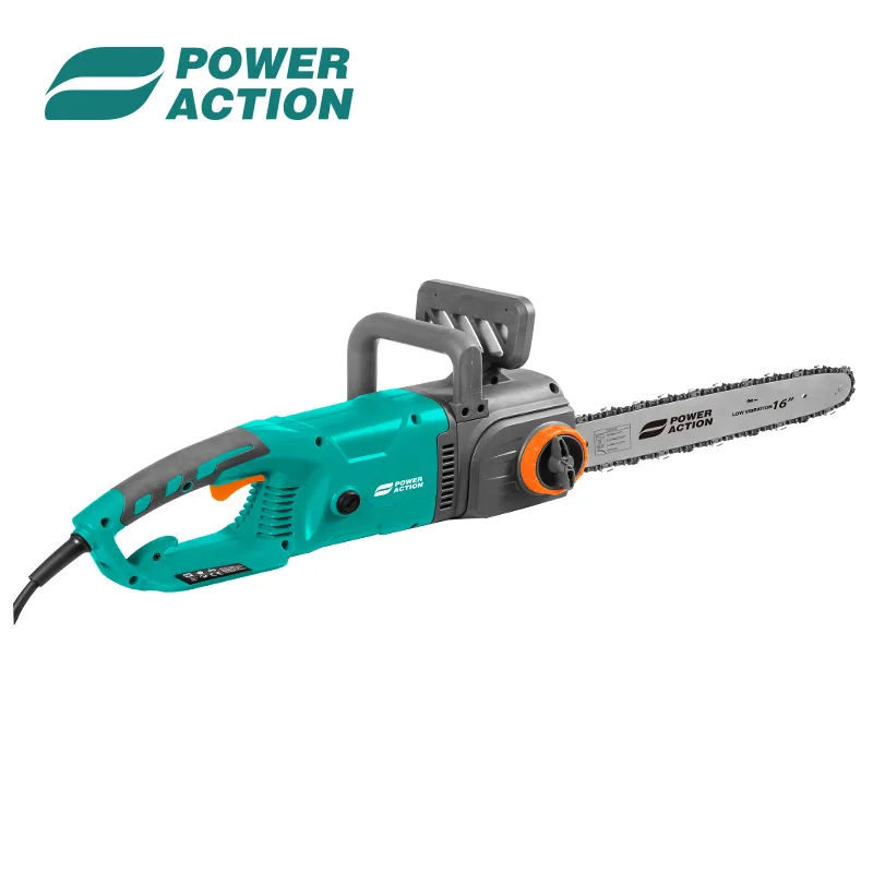 Power Action Electric Grden Wood Working Tool Portable Chain Saw With Soft Start