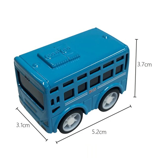 Children Mini Alloy Bus Model Toys Return Force School Car Model Toy Metal Emulation Diecast Station Wagon Cartoon Rvs Bus Toys