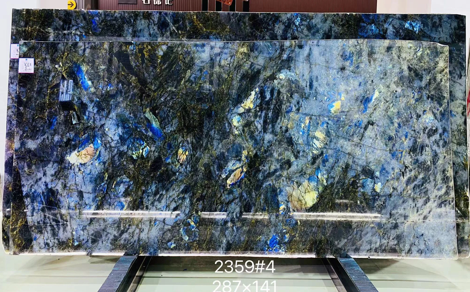 Top Class Lemurian Blue Jade Marble Mirror Image Feature Wall 18mm Stone Dining Table Top Island Bar Worktop Kitchen Counter